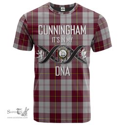 Scottish Cunningham Dress Burgundy (Dance) Its In My DNA Plaid Family Crest Tartan T Shirt Scottish Plaid Tartan Plaid - ScotsTee - scotstee.com