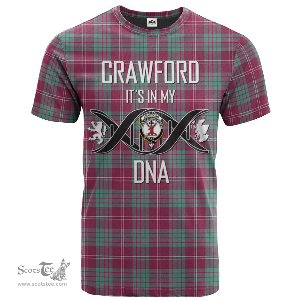 Scottish Crawford Ancient Its In My DNA Plaid Family Crest Tartan T Shirt Scottish Plaid Tartan Plaid - ScotsTee - scotstee.com