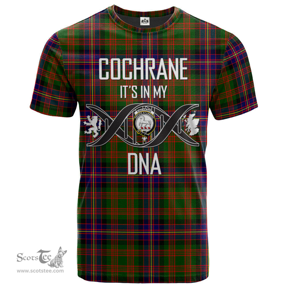 Scottish Cochrane Modern Its In My DNA Plaid Family Crest Tartan T Shirt Scottish Plaid Tartan Plaid - ScotsTee - scotstee.com