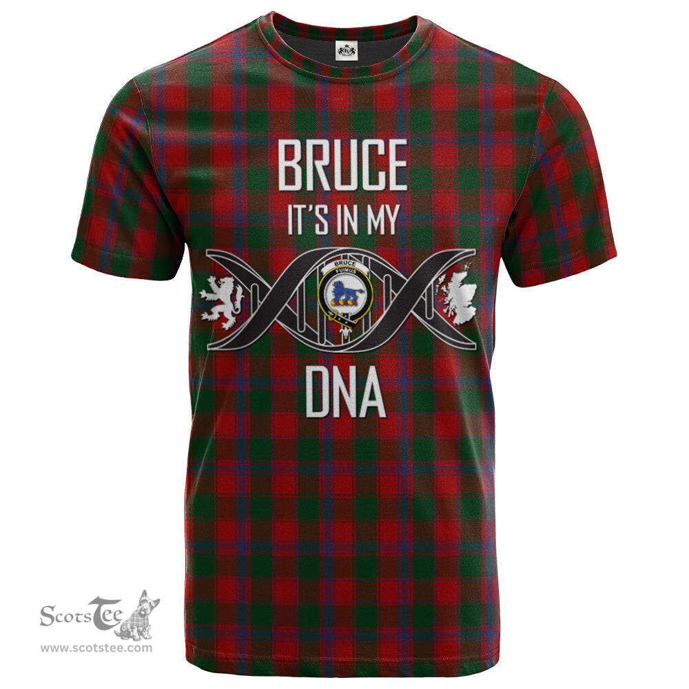 Scottish Bruce Old Its In My DNA Plaid Family Crest Tartan T Shirt Scottish Plaid Tartan Plaid - ScotsTee - scotstee.com