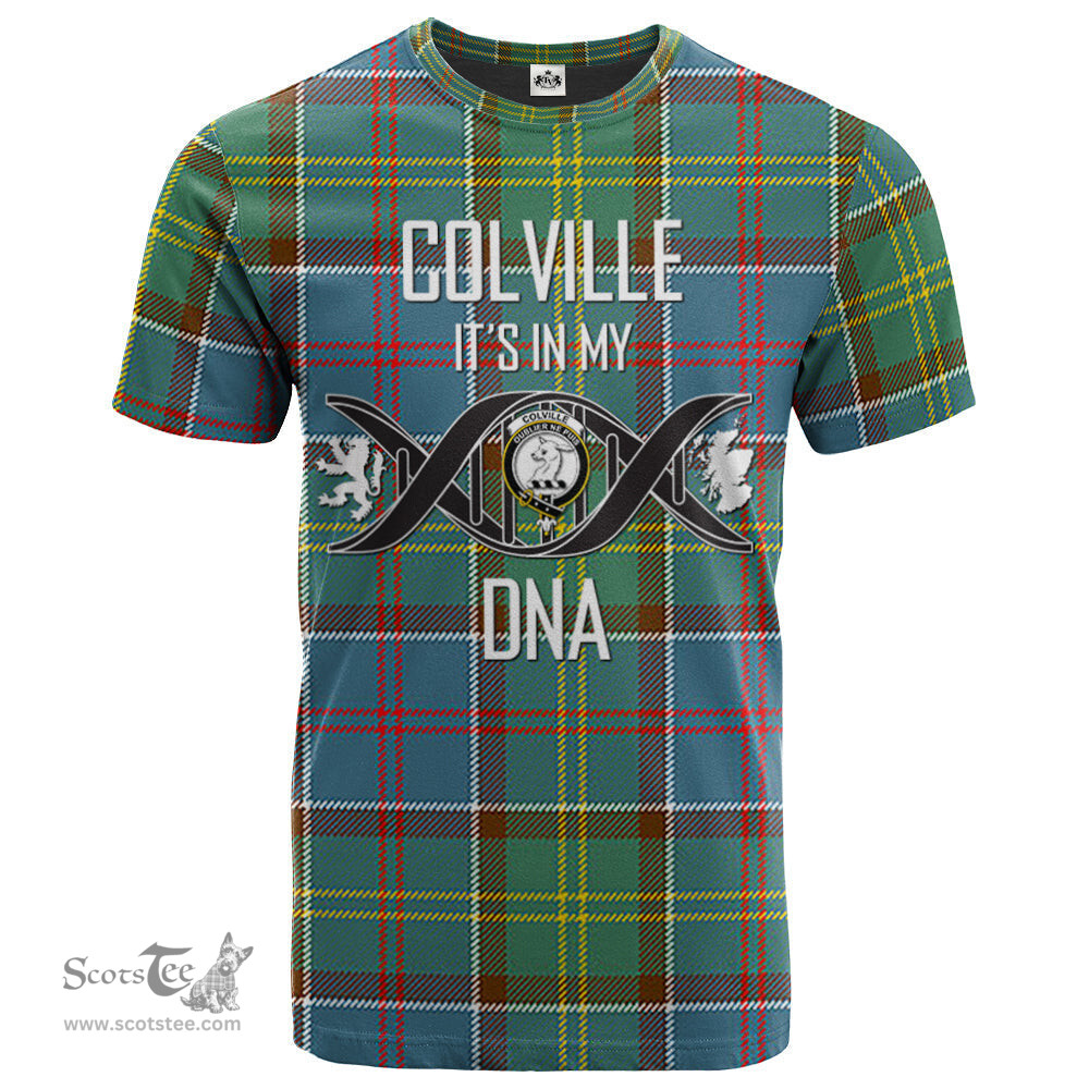 Scottish Colville Its In My DNA Plaid Family Crest Tartan T Shirt Scottish Plaid Tartan Plaid - ScotsTee - scotstee.com