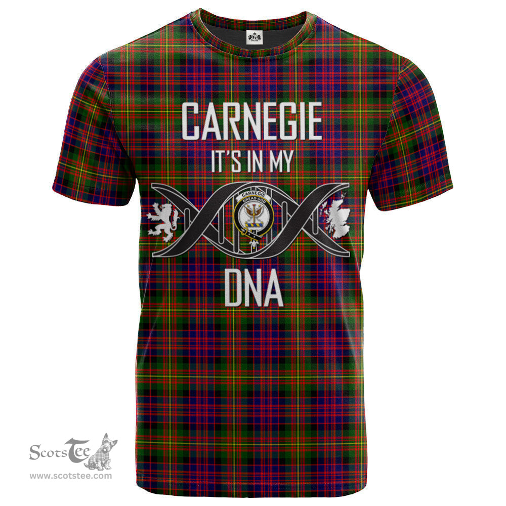 Scottish Carnegie Modern Its In My DNA Plaid Family Crest Tartan T Shirt Scottish Plaid Tartan Plaid - ScotsTee - scotstee.com