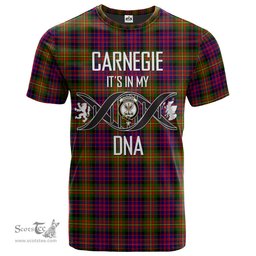 Scottish Carnegie Modern Its In My DNA Plaid Family Crest Tartan T Shirt Scottish Plaid Tartan Plaid - ScotsTee - scotstee.com