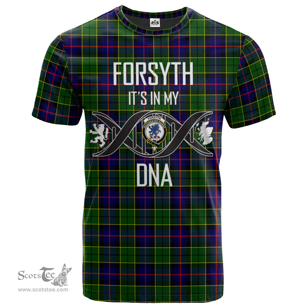 Scottish Forsyth Modern Its In My DNA Plaid Family Crest Tartan T Shirt Scottish Plaid Tartan Plaid - ScotsTee - scotstee.com