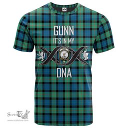 Scottish Gunn Ancient Its In My DNA Plaid Family Crest Tartan T Shirt Scottish Plaid Tartan Plaid - ScotsTee - scotstee.com