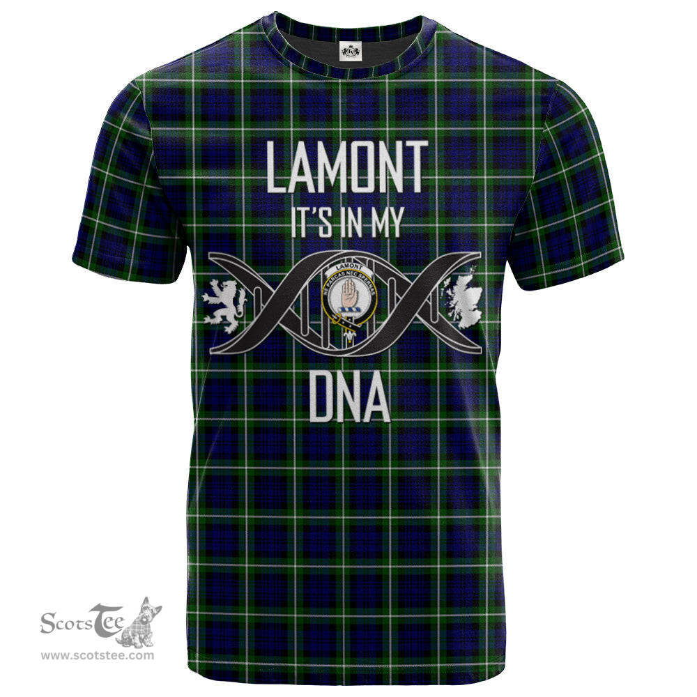 Scottish Lamont Modern Its In My DNA Plaid Family Crest Tartan T Shirt Scottish Plaid Tartan Plaid - ScotsTee - scotstee.com