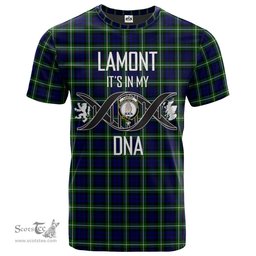 Scottish Lamont Modern Its In My DNA Plaid Family Crest Tartan T Shirt Scottish Plaid Tartan Plaid - ScotsTee - scotstee.com