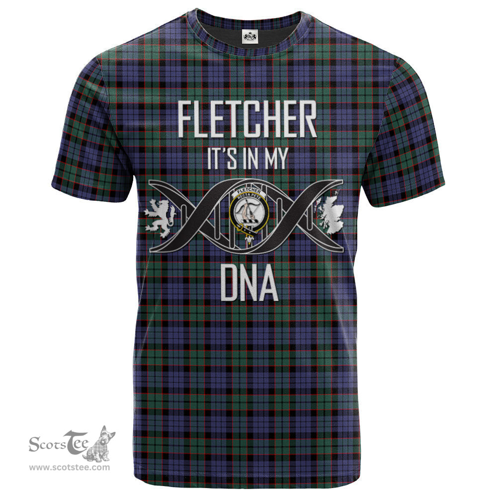 Scottish Fletcher Modern Its In My DNA Plaid Family Crest Tartan T Shirt Scottish Plaid Tartan Plaid - ScotsTee - scotstee.com
