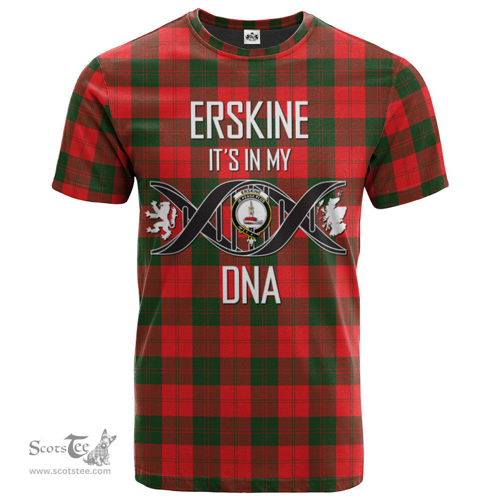 Scottish Erskine Modern Its In My DNA Plaid Family Crest Tartan T Shirt Scottish Plaid Tartan Plaid - ScotsTee - scotstee.com