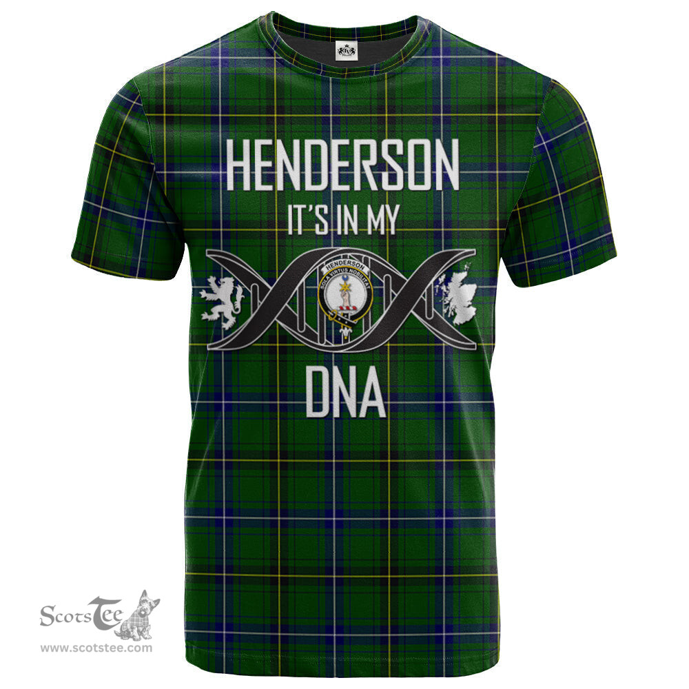 Scottish Henderson Modern Its In My DNA Plaid Family Crest Tartan T Shirt Scottish Plaid Tartan Plaid - ScotsTee - scotstee.com