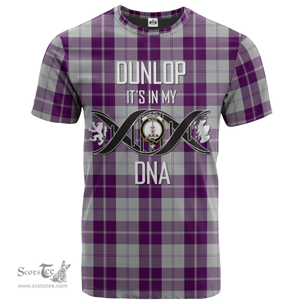 Scottish Dunlop Dress Its In My DNA Plaid Family Crest Tartan T Shirt Scottish Plaid Tartan Plaid - ScotsTee - scotstee.com