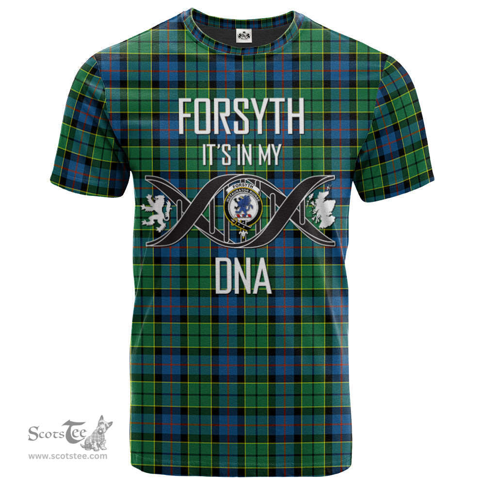 Scottish Forsyth Ancient Its In My DNA Plaid Family Crest Tartan T Shirt Scottish Plaid Tartan Plaid - ScotsTee - scotstee.com