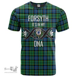 Scottish Forsyth Ancient Its In My DNA Plaid Family Crest Tartan T Shirt Scottish Plaid Tartan Plaid - ScotsTee - scotstee.com