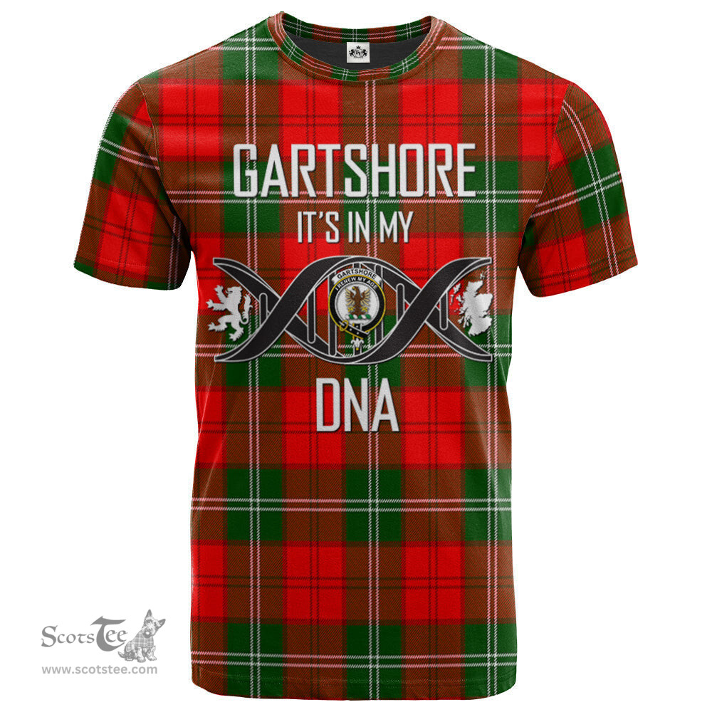 Scottish Gartshore Its In My DNA Plaid Family Crest Tartan T Shirt Scottish Plaid Tartan Plaid - ScotsTee - scotstee.com