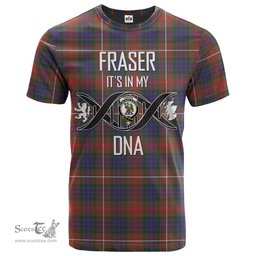 Scottish Fraser Hunting Modern Its In My DNA Plaid Family Crest Tartan T Shirt Scottish Plaid Tartan Plaid - ScotsTee - scotstee.com