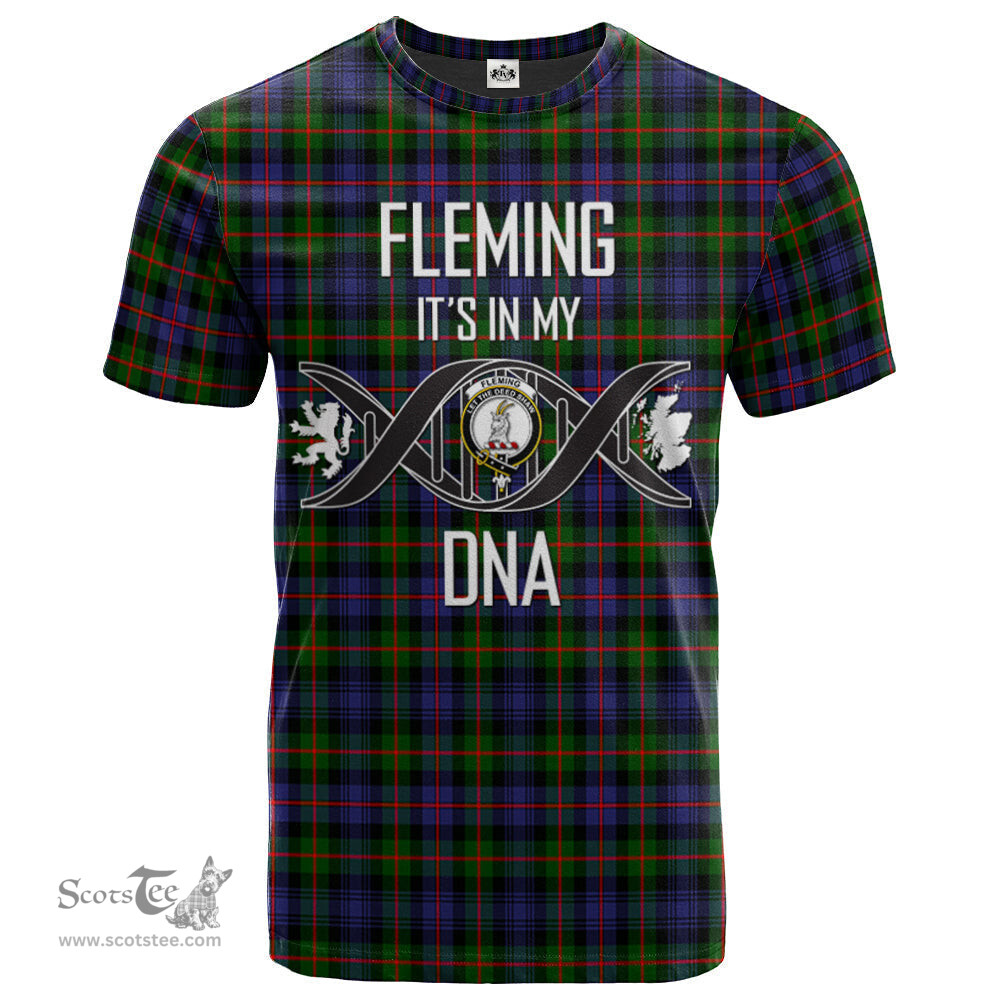 Scottish Fleming Its In My DNA Plaid Family Crest Tartan T Shirt Scottish Plaid Tartan Plaid - ScotsTee - scotstee.com