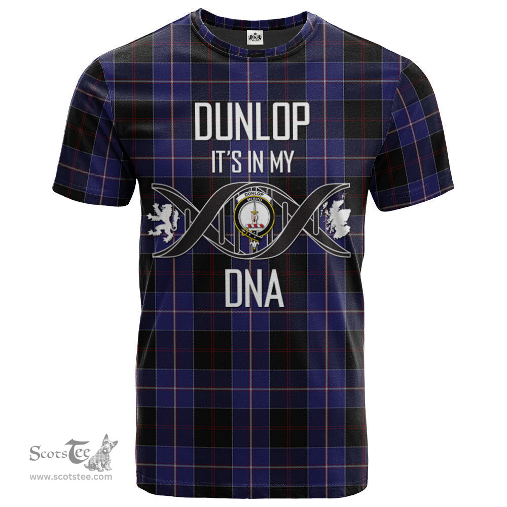 Scottish Dunlop Its In My DNA Plaid Family Crest Tartan T Shirt Scottish Plaid Tartan Plaid - ScotsTee - scotstee.com