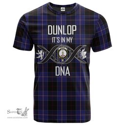 Scottish Dunlop Its In My DNA Plaid Family Crest Tartan T Shirt Scottish Plaid Tartan Plaid - ScotsTee - scotstee.com