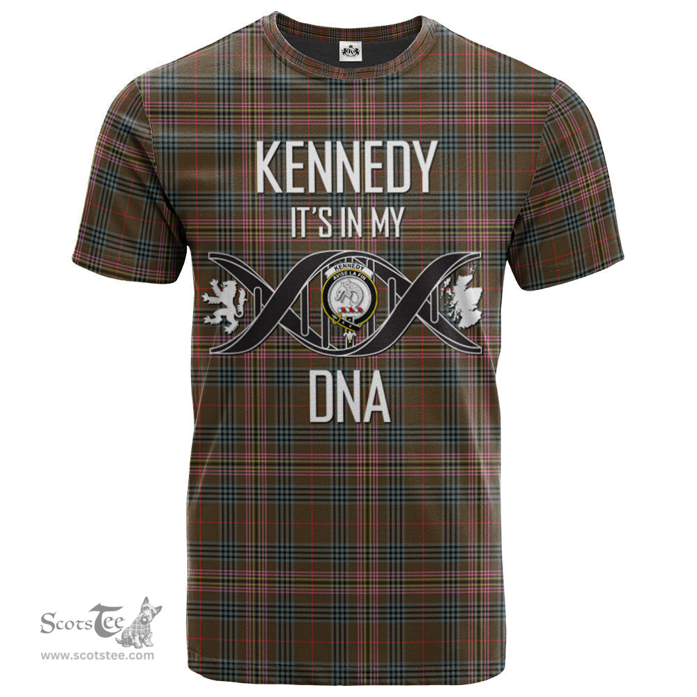 Scottish Kennedy Weathered Its In My DNA Plaid Family Crest Tartan T Shirt Scottish Plaid Tartan Plaid - ScotsTee - scotstee.com
