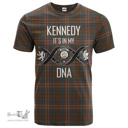 Scottish Kennedy Weathered Its In My DNA Plaid Family Crest Tartan T Shirt Scottish Plaid Tartan Plaid - ScotsTee - scotstee.com