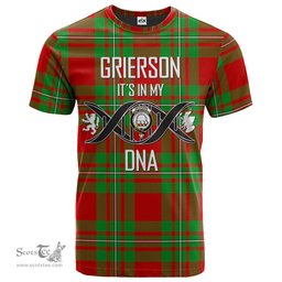 Scottish Grierson Its In My DNA Plaid Family Crest Tartan T Shirt Scottish Plaid Tartan Plaid - ScotsTee - scotstee.com