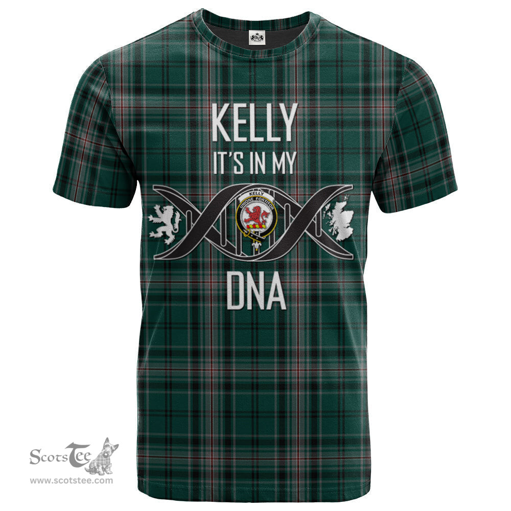 Scottish Kelly of Sleat Hunting Its In My DNA Plaid Family Crest Tartan T Shirt Scottish Plaid Tartan Plaid - ScotsTee - scotstee.com