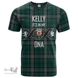 Scottish Kelly of Sleat Hunting Its In My DNA Plaid Family Crest Tartan T Shirt Scottish Plaid Tartan Plaid - ScotsTee - scotstee.com