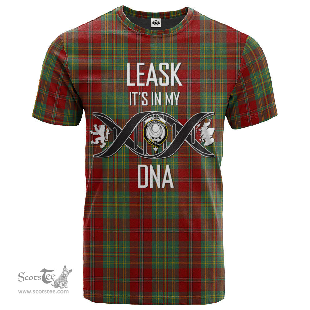 Scottish Leask Its In My DNA Plaid Family Crest Tartan T Shirt Scottish Plaid Tartan Plaid - ScotsTee - scotstee.com