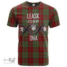 Scottish Leask Its In My DNA Plaid Family Crest Tartan T Shirt Scottish Plaid Tartan Plaid - ScotsTee - scotstee.com