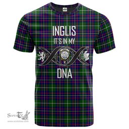Scottish Inglis Modern Its In My DNA Plaid Family Crest Tartan T Shirt Scottish Plaid Tartan Plaid - ScotsTee - scotstee.com