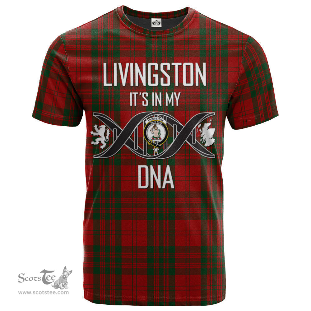 Scottish Livingston (MacLea) Its In My DNA Plaid Family Crest Tartan T Shirt Scottish Plaid Tartan Plaid - ScotsTee - scotstee.com