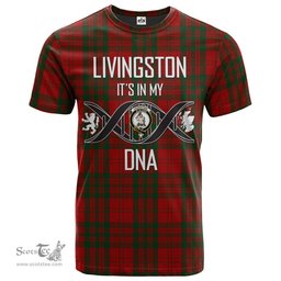 Scottish Livingston (MacLea) Its In My DNA Plaid Family Crest Tartan T Shirt Scottish Plaid Tartan Plaid - ScotsTee - scotstee.com