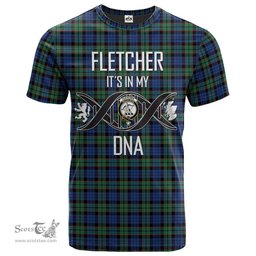 Scottish Fletcher Ancient Its In My DNA Plaid Family Crest Tartan T Shirt Scottish Plaid Tartan Plaid - ScotsTee - scotstee.com