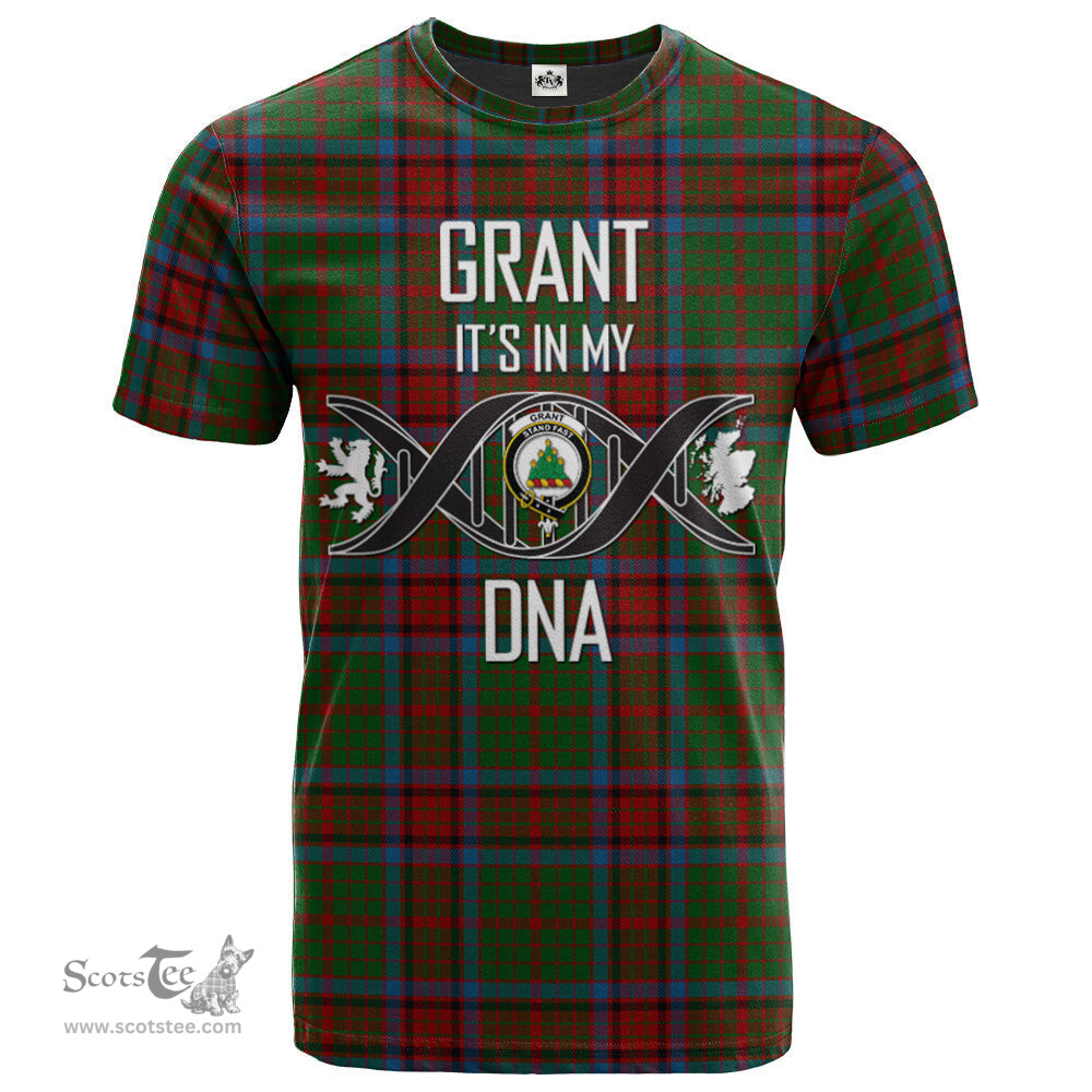 Scottish Grant of Monymusk Its In My DNA Plaid Family Crest Tartan T Shirt Scottish Plaid Tartan Plaid - ScotsTee - scotstee.com