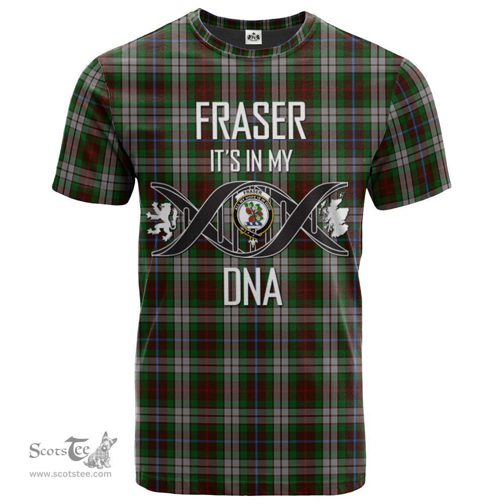 Scottish Fraser Hunting Dress Its In My DNA Plaid Family Crest Tartan T Shirt Scottish Plaid Tartan Plaid - ScotsTee - scotstee.com
