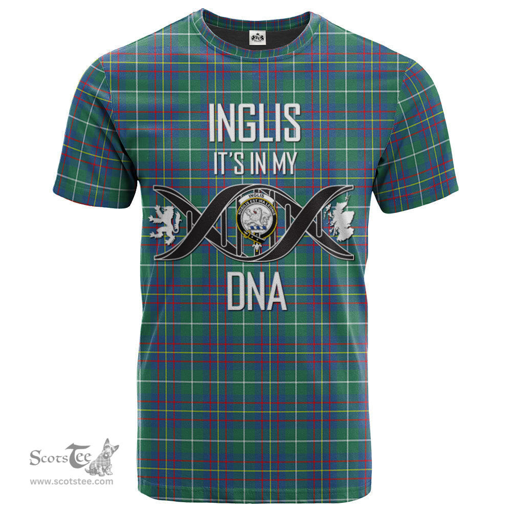 Scottish Inglis Ancient Its In My DNA Plaid Family Crest Tartan T Shirt Scottish Plaid Tartan Plaid - ScotsTee - scotstee.com