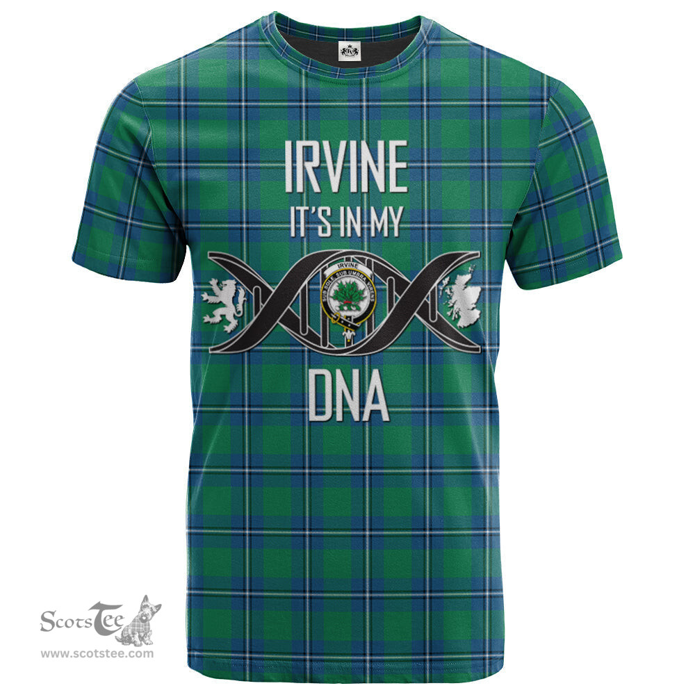 Scottish Irvine Ancient Its In My DNA Plaid Family Crest Tartan T Shirt Scottish Plaid Tartan Plaid - ScotsTee - scotstee.com