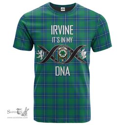 Scottish Irvine Ancient Its In My DNA Plaid Family Crest Tartan T Shirt Scottish Plaid Tartan Plaid - ScotsTee - scotstee.com