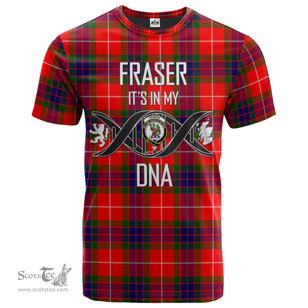 Scottish Fraser Modern Its In My DNA Plaid Family Crest Tartan T Shirt Scottish Plaid Tartan Plaid - ScotsTee - scotstee.com