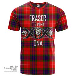 Scottish Fraser Modern Its In My DNA Plaid Family Crest Tartan T Shirt Scottish Plaid Tartan Plaid - ScotsTee - scotstee.com