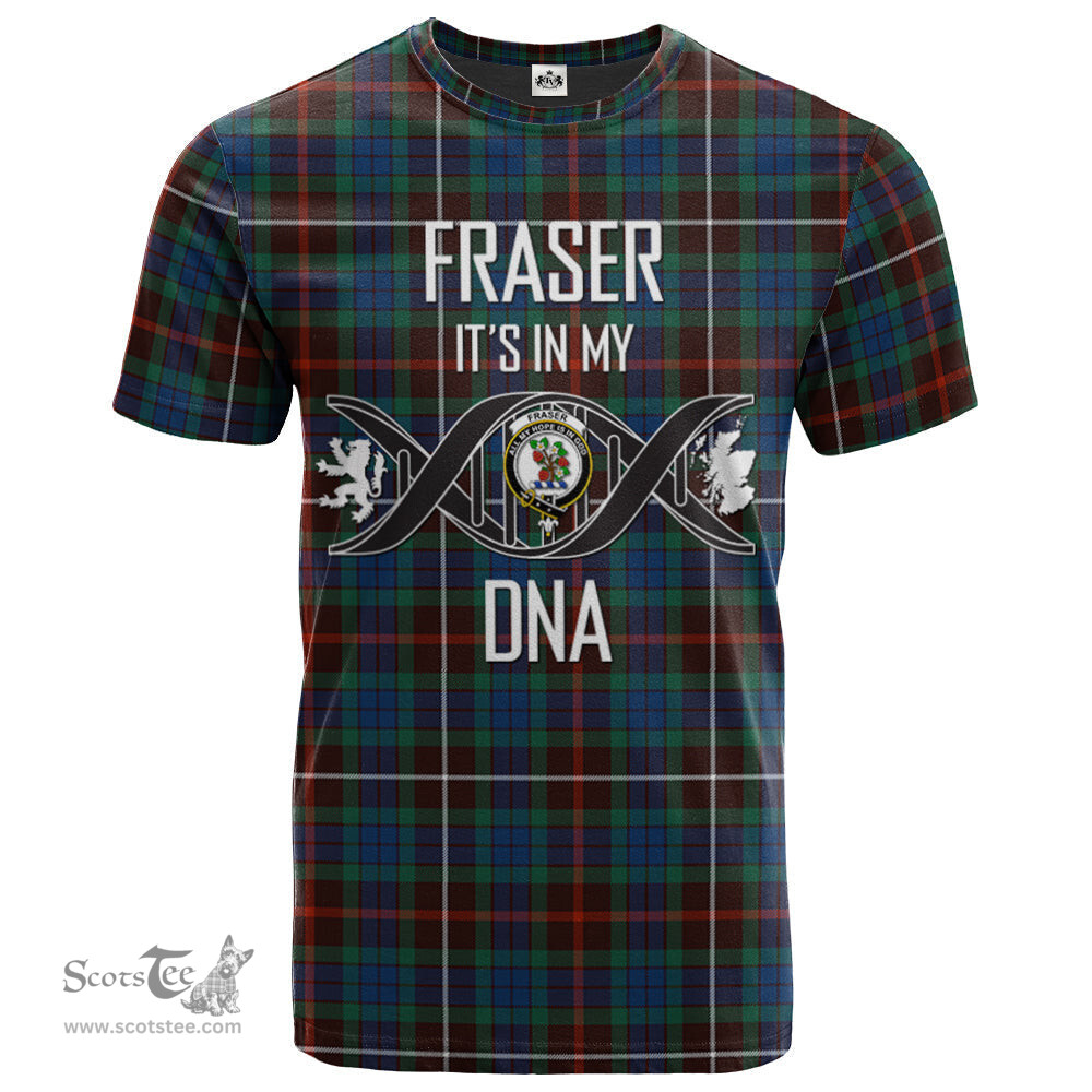Scottish Fraser Hunting Ancient Its In My DNA Plaid Family Crest Tartan T Shirt Scottish Plaid Tartan Plaid - ScotsTee - scotstee.com