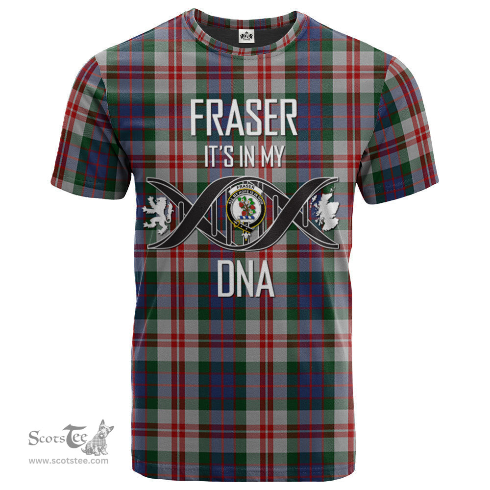 Scottish Fraser Red Dress Its In My DNA Plaid Family Crest Tartan T Shirt Scottish Plaid Tartan Plaid - ScotsTee - scotstee.com