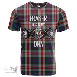 Scottish Fraser Red Dress Its In My DNA Plaid Family Crest Tartan T Shirt Scottish Plaid Tartan Plaid - ScotsTee - scotstee.com