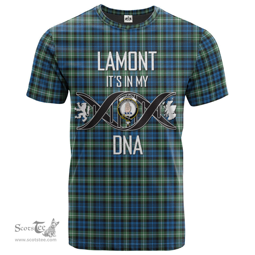 Scottish Lamont Ancient Its In My DNA Plaid Family Crest Tartan T Shirt Scottish Plaid Tartan Plaid - ScotsTee - scotstee.com