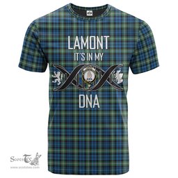 Scottish Lamont Ancient Its In My DNA Plaid Family Crest Tartan T Shirt Scottish Plaid Tartan Plaid - ScotsTee - scotstee.com
