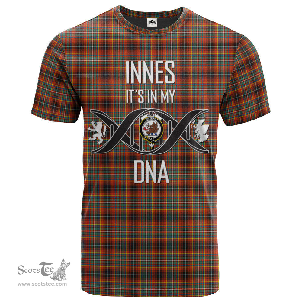 Scottish Innes Ancient Its In My DNA Plaid Family Crest Tartan T Shirt Scottish Plaid Tartan Plaid - ScotsTee - scotstee.com