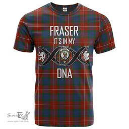Scottish Fraser Ancient Its In My DNA Plaid Family Crest Tartan T Shirt Scottish Plaid Tartan Plaid - ScotsTee - scotstee.com