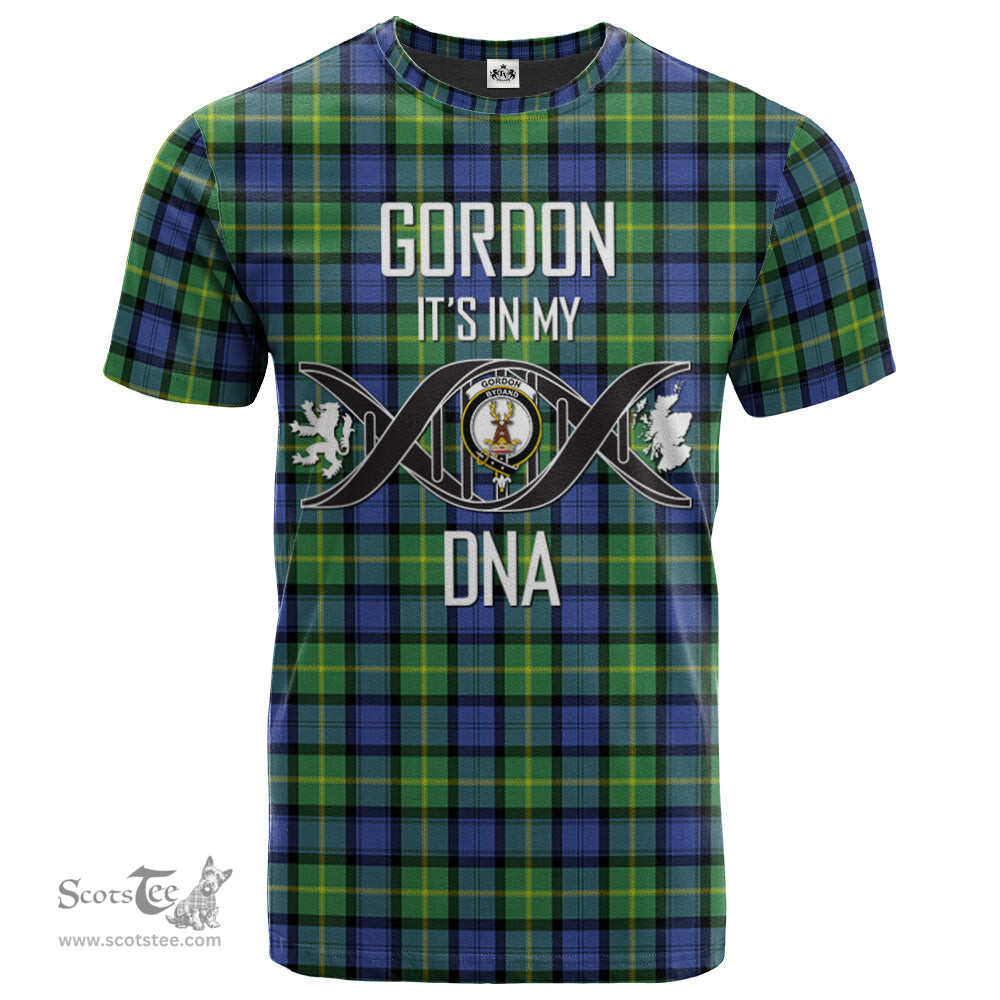 Scottish Gordon Old Ancient Its In My DNA Plaid Family Crest Tartan T Shirt Scottish Plaid Tartan Plaid - ScotsTee - scotstee.com