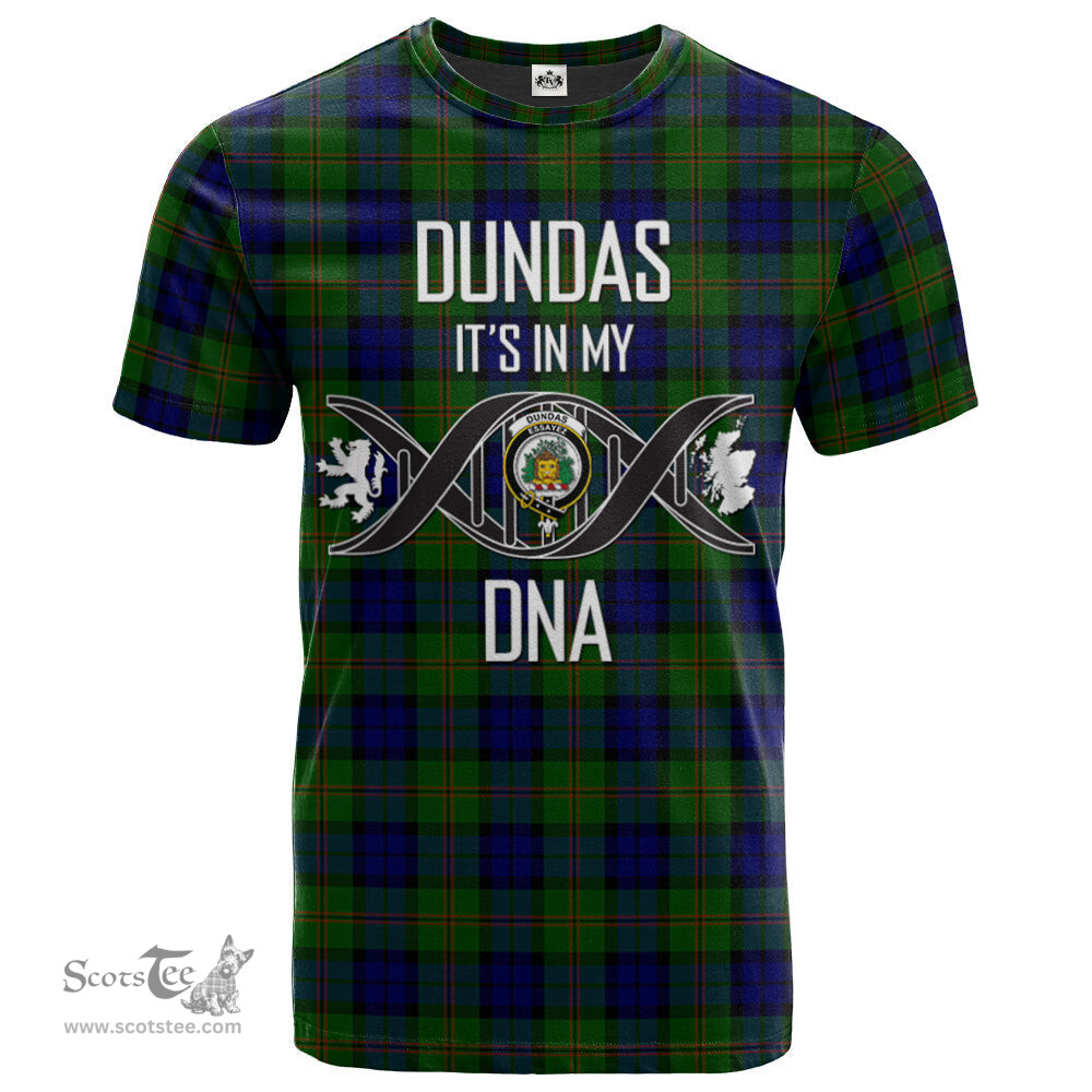 Scottish Dundas Modern Its In My DNA Plaid Family Crest Tartan T Shirt Scottish Plaid Tartan Plaid - ScotsTee - scotstee.com