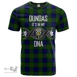 Scottish Dundas Modern Its In My DNA Plaid Family Crest Tartan T Shirt Scottish Plaid Tartan Plaid - ScotsTee - scotstee.com